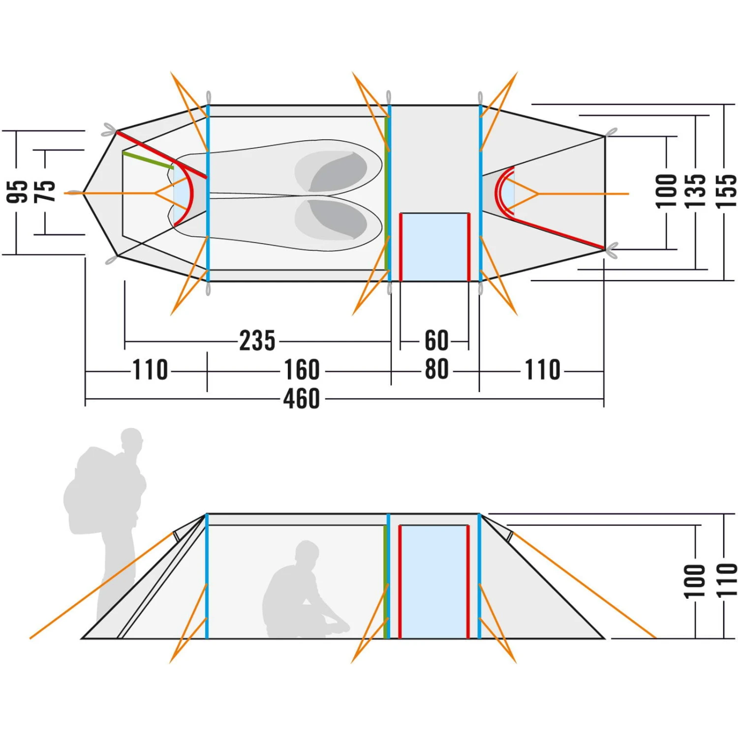 Tatonka Alaska 2.235 PU - Zwei-Personen-Zelt â Bild 4