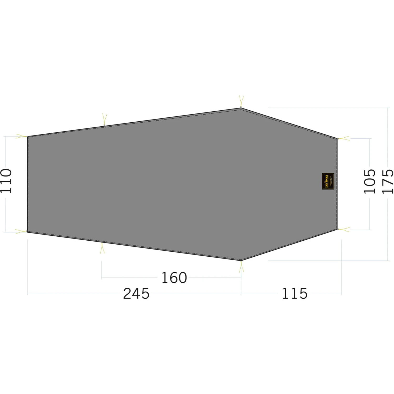 Tatonka Floor Sheet LT Gargia 3 - Zeltunterlage