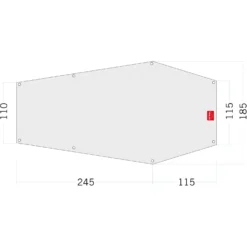 Tatonka Floor Sheet PE Narvik 3 - Zeltunterlage