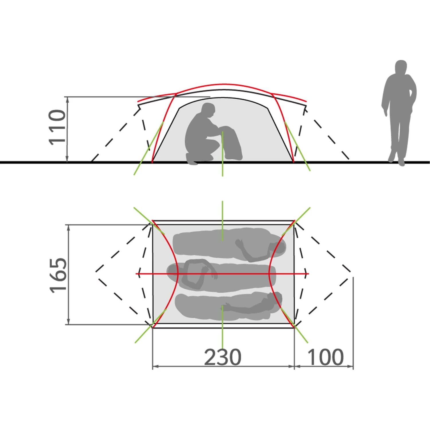 VAUDE Mark L 3P - 3-Saison-Zelt â Bild 6